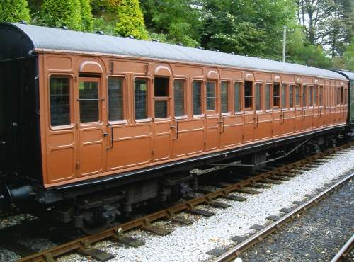 The Metropolitan carriage no 427 on the North Norfolk Railway newly repainted.